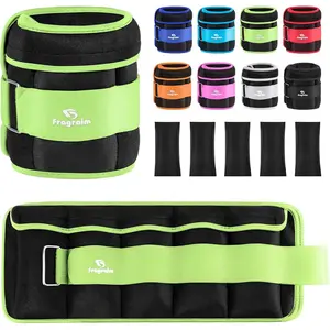 Adjustable Ankle Weights 1-3/4/5/6/8/10/12/15/20 LBS Pair with Removable Weight for Jogging, Gymnastics, Aerobics, Physical Therapy
