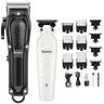 Kemei Professional Men's Hair Trimmer Combo - Models 1071 (Beard Trim), 2299 (Body Trim), Blade-Type, Clipper Head, Easy Groom Style Hair Cutter Trimmer for Home Haircut