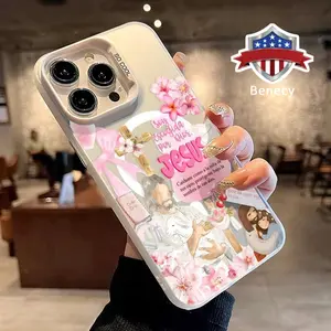 Retro Jesus Magnetic Phone Case for iPhone 15 16 14 Pro Max 13 12 11 XR XS Plus Shockproof Non Slip Military-Grade Protection Slim Cover Cellphone Protective