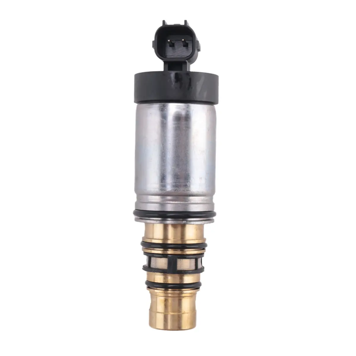 Factory-Made Electric Control Valve for Hyundai Car Series Auto Air Conditioning Compressor, 87mm metal+plastic Valve Without Black Bumps