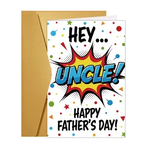 1pc Humorous Father's Day Card for Uncle, a Creative Father's Day Card for Dad, Father's Day Gifts, Happy Father's Day, Thank You Dad, I Love You Dad, Birthday Card for Dad, Gifts for Men, Father's Day Card for Husband, Funny Dad Card, Greeting Card