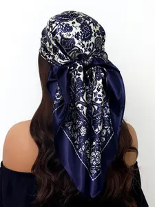 Women's Elegant Paisley Print Square Scarf, New Style Casual Soft Comfortable Scarf for Daily Wear, Fashion Accessories for Women & Girls, Boho Style Scarf, Scarf Head Wrap