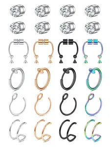 Magnetic Nose Ring, Fashionable Fake Nose Ring, Septum Ring, Nose Cuff, Body Jewelry for Women & Men, Trendy All-match & Exquisite Jewelry for Birthday Gift