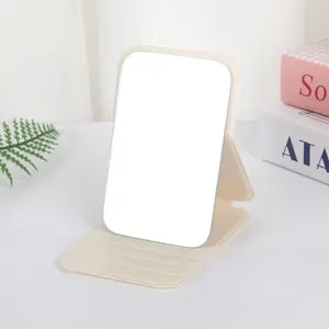 Foldable Pocket Mirror, Simple Style, Anti-Drop Durable, High-Definition Clear Surface, Ideal for Commuting and Travel
