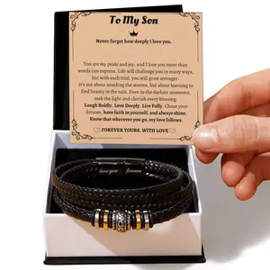 Love You Forever Bracelet for My Son - Sentimental Gift for Son's Birthday or Graduation