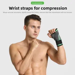 Wrist Bracers Gloves, Cycling Sports Climbing Mountaineering Protective Gear Knitted Gloves Weightlifting Fitness Thumb Pressure