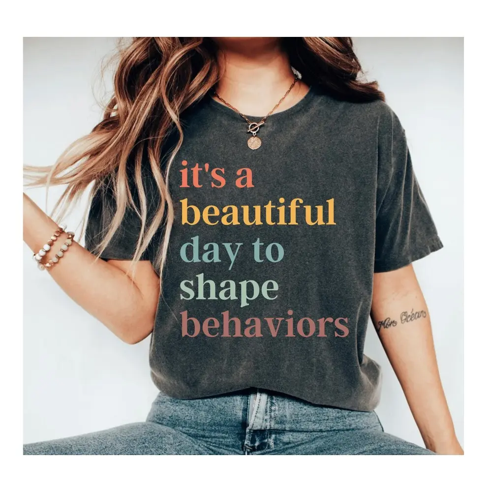 Behaviors Shirt Behavior Analyst Shirt Behavior Therapist Shirt Special Ed Teacher Teacher Shirt Teacher Gift Teacher Appreciation Cotton Elastic