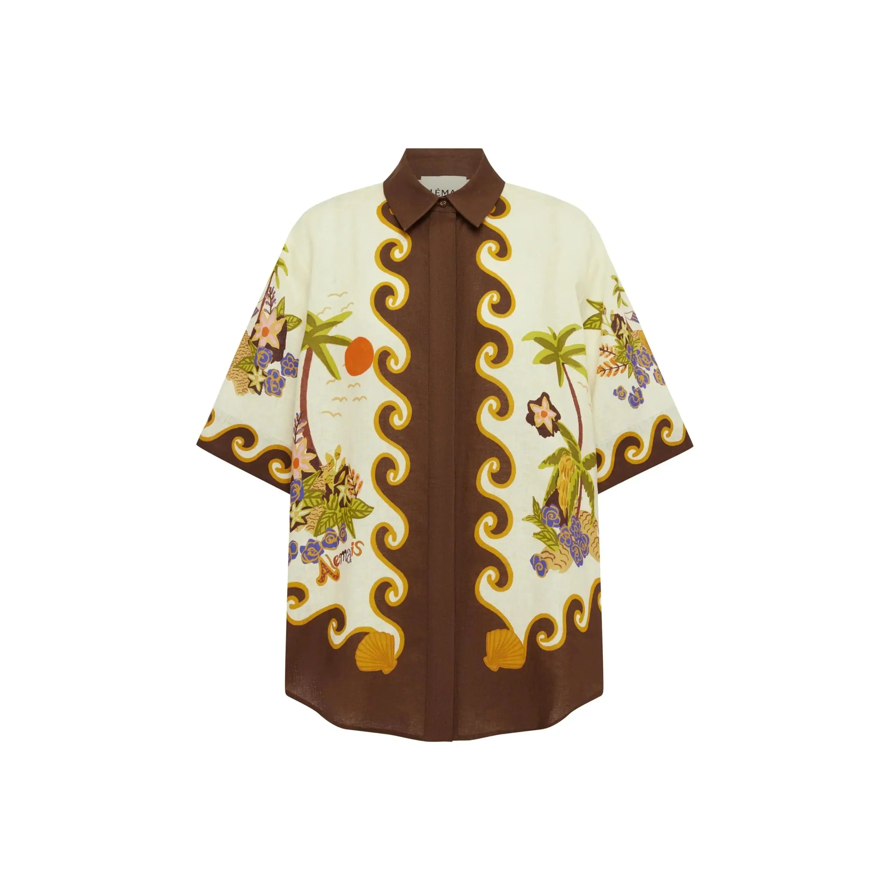 Island Cove Shirt in Cream, from Alemais