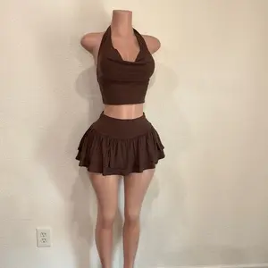Brown 2-Piece Set
