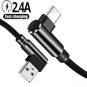 Dual Bend Head Apple/android Data Line Textured Braided USB Charging Cable, Game Non-Blocking Hand, Model Xinghao Type-C