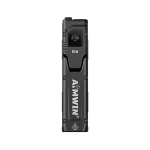 AIMWIN EI6 3100 Lumens Ultra Slim Flat EDC Flashlight, Arkfeld Pro Rechargeable Pocket Lights, Turbo and Strobe Mode Ready