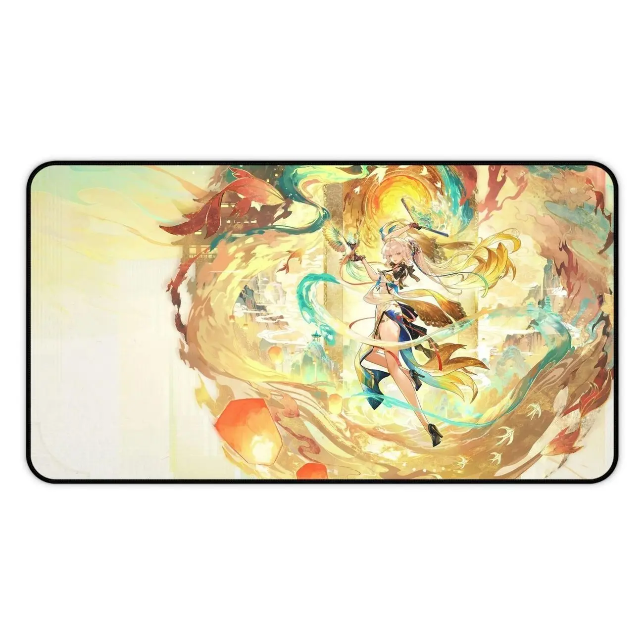 Wuthering Waves Desk Mat | Suisui WuWa Extended Gaming Mousepad | Anime PC Setup Decor | XXL Keyboard Playmat