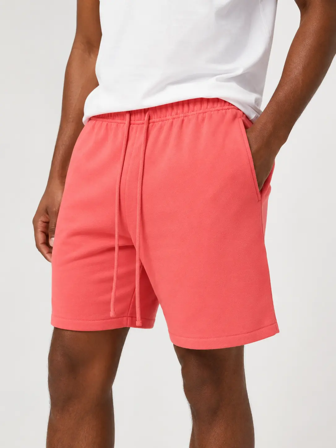 Men's Cotton Workout Sweat Shorts - Casual Athletic Gym Shorts with Pockets for Halloween, Christmas, Thanksgiving, Easter, Basic, All Seasons, Drawstring Deep Pockets Men's Shorts, Mid Waist