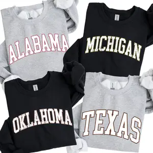 Vintage Varsity College Sweatshirt, University, Game Day, Football, Sports, Hometown, Pullover, Crew Neck