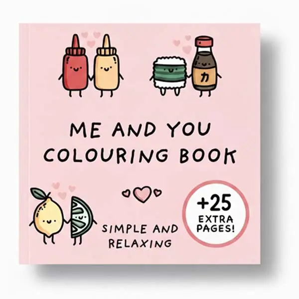Halloween Gift Me and You Colouring Book ,Simple and Relaxing Bold Designs for Adults & Children