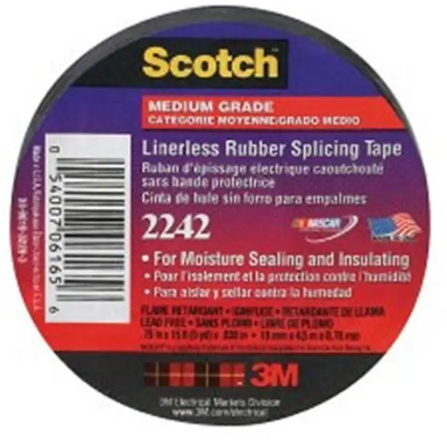 212 MAIN Linerless Electrical Rubber Tape, Weatherproof, Moisture Seal, Small Roll (3M Company Product), Linerless Tape