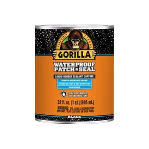 Gorilla Glue  32 oz Waterproof Patch & Seal Liquid Sealant, Black