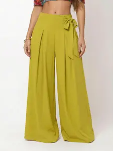 Women's High Waist Wide Leg Pants, Casual Loose Fit Summer Fashion, Comfortable Vacation Style, All Seasons Wear