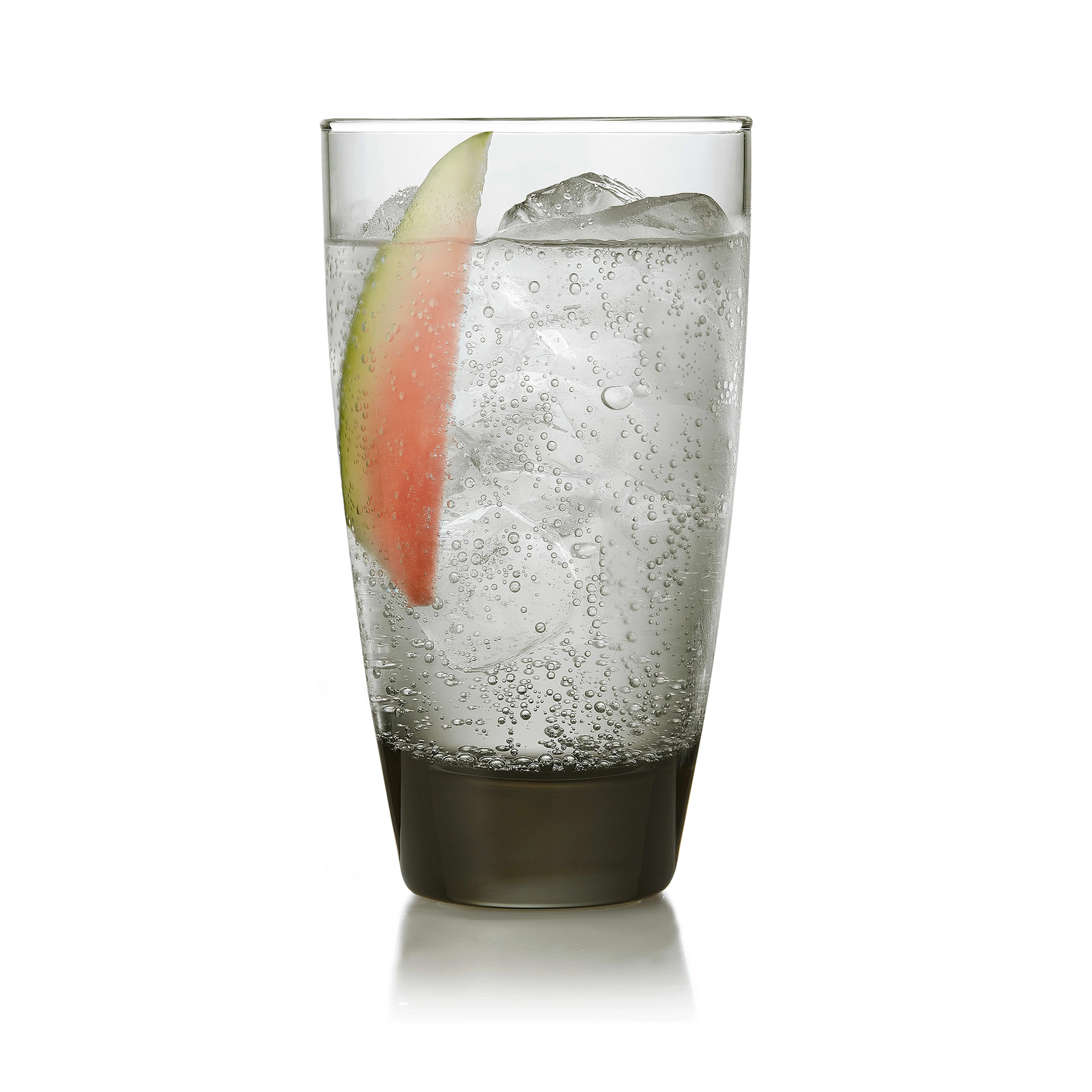 Libbey Classic Smoke Tumbler Glasses, Classy, Timeless Drinkware Set of 12, 18 Oz, Dishwasher Safe Drinking Cooler Glasses for Special Occasions