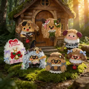 Handmade gifts: rattan pod bags, dried flowers, peace beans, soybean pods, handmade decorative ornaments, handmade gifts, Christmas gifts