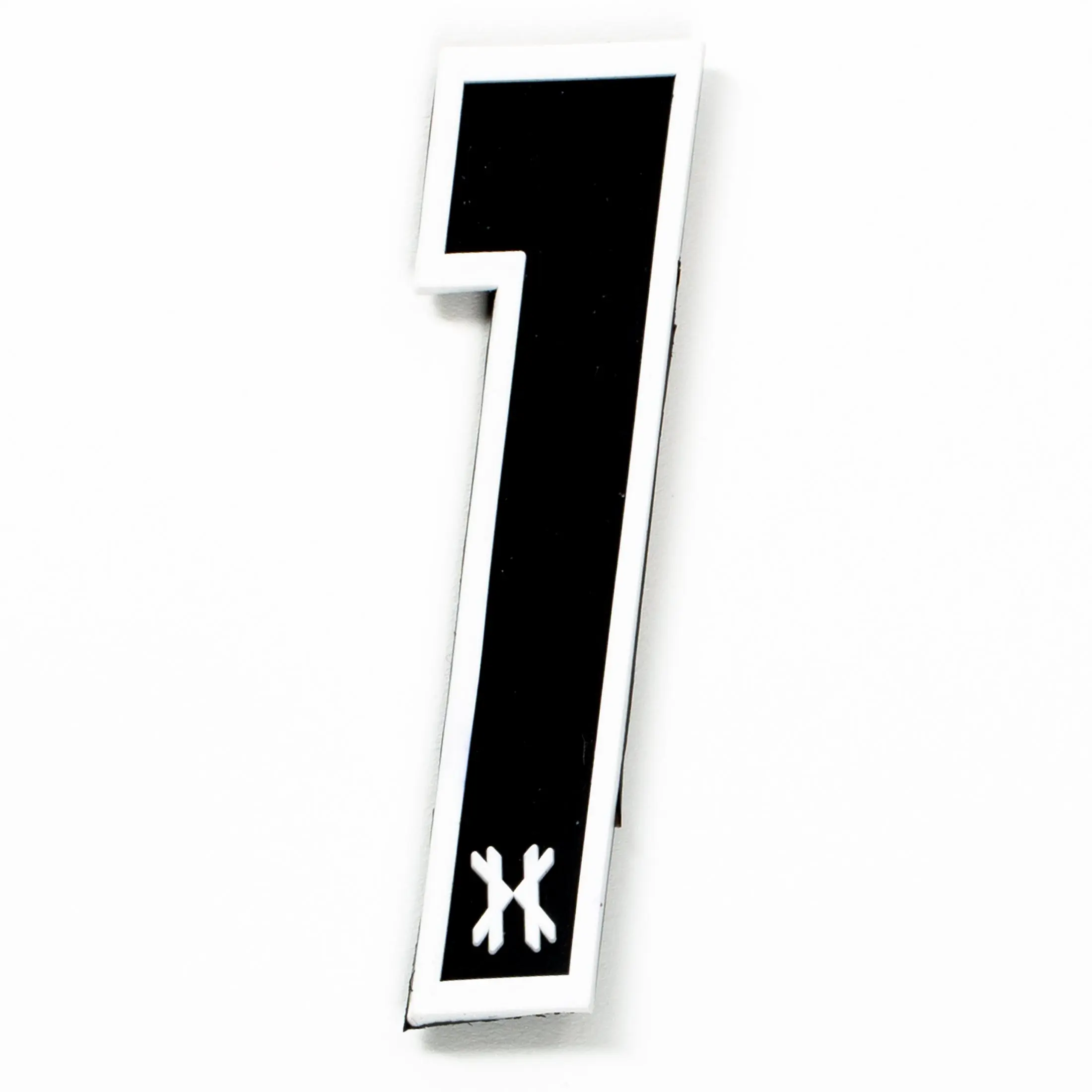 Number "1" Rubber Velcro Patch Number "1" Rubber Velcro Patch