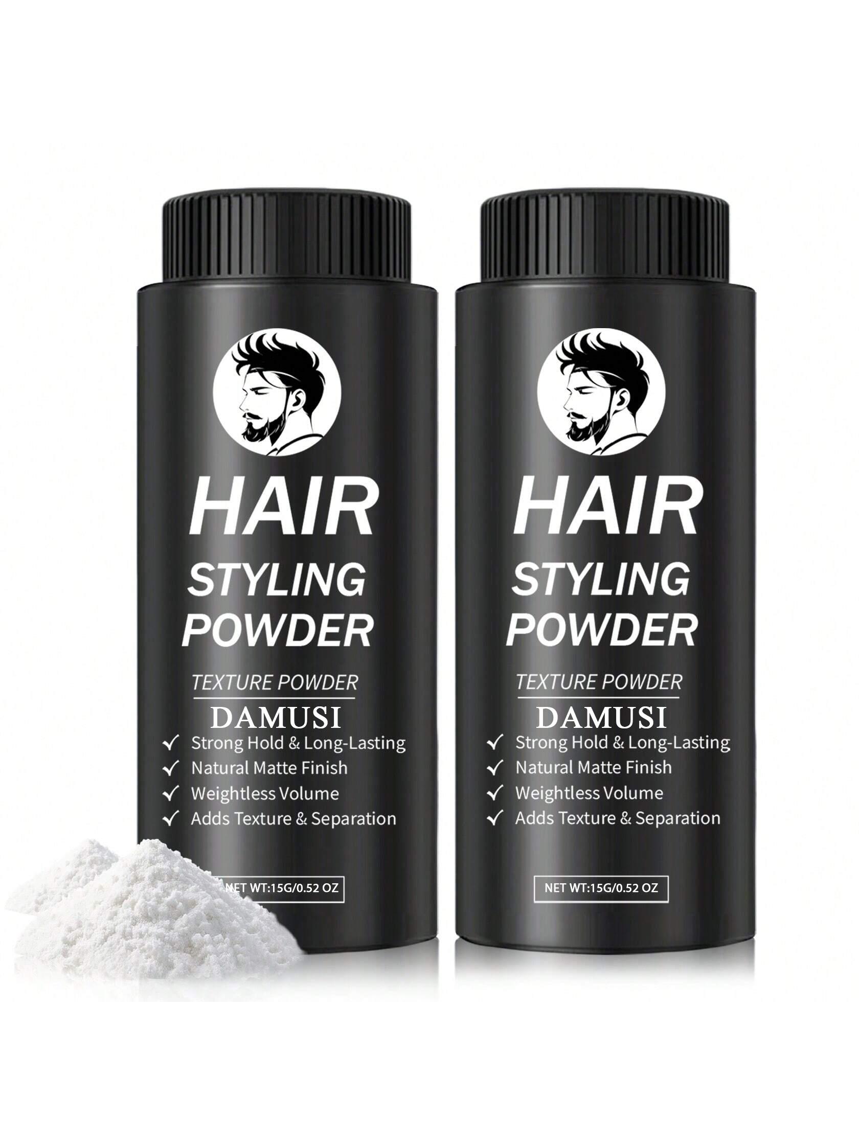 2pcs Hair Styling Powder - Haircare Volumizing Texture Powder for All Hair Types - Matte Finish, 24-Hour Hold, Non-Sticky Formula