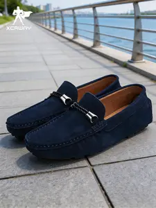 Vintage Luxury Men's Loafers, British Style Casual Bean Shoes, Fashion Lightweight Flat Shoes, Ideal for Daily Wear, Driving, Weekend Relaxation
