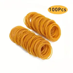 Solid Color Elastic Rubber Band, 100pcs Durable Band, Multi-purpose Rubber Band for Office & School & Home Organization