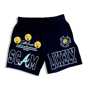 Scam likely Shorts  Cotton Embroidered Menswear Casual