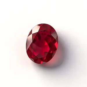 Lab-Grown Oval Ruby,