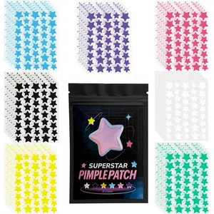 Multi-Color Star Acne Patches, Ultra-Thin Facial Acne Patches, Concealer & Pimple Patches, 280/1120/1680pcs, Single Item