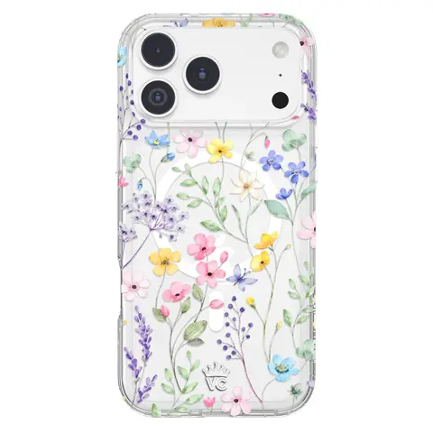 Velvet Caviar Enchanted Floral Smartphone Cellphone Cover - Cute Magnetic Shockproof Drop Protection Wireless Accessory for iPhone 18 Series, 17, 16, 15 & More Devices