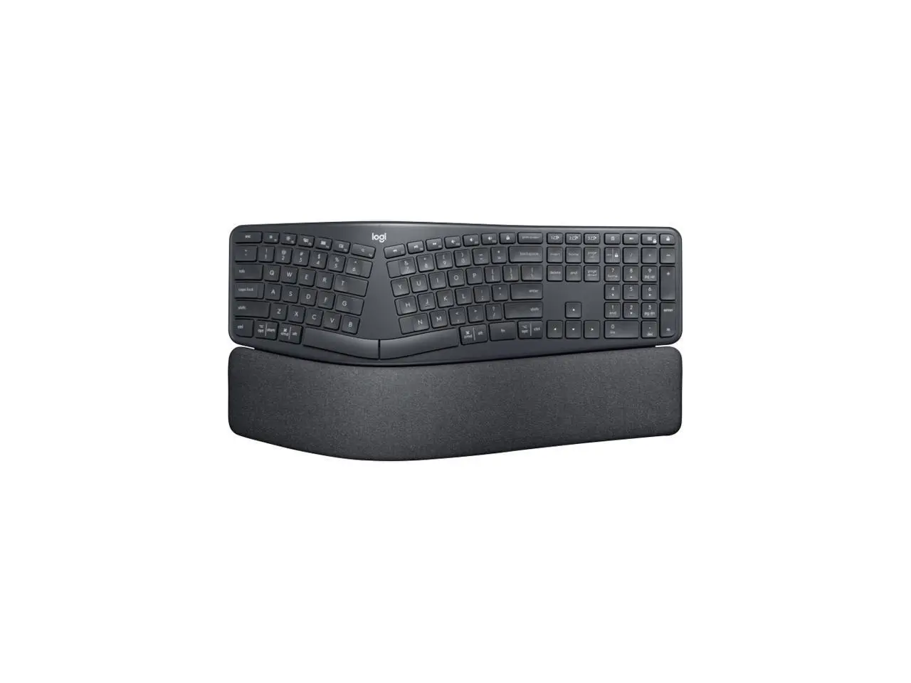 Logitech ERGO K860 Wireless Ergonomic Keyboard - Split Keyboard, Wrist Rest, Natural Typing, Stain-Resistant Fabric, Bluetooth and USB Connectivity, Compatible with Windows/Mac