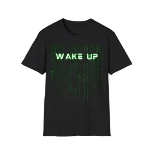 Neo Wake Up T-shirt Matrix Tee For Sci-fi Fans - Unisex Soft Tee Gift Tshirt