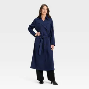 Women's Faux Suede Trench - A New Day Women's Faux Suede Trench - A New Day