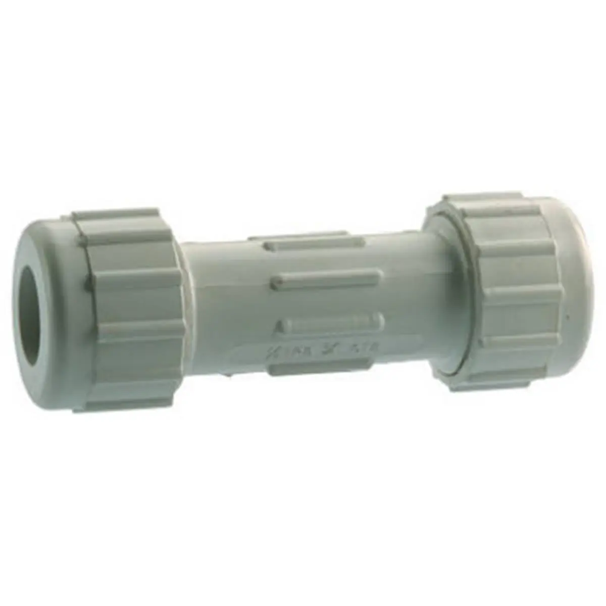 212 MAIN 511-43-1-1B 1 in. PVC Compression Repair Coupling with Nuts and Rubber Seals, Household Appliance Pipe Repair Part