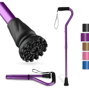 Walking Cane and Walking Stick for Men Women,Lightweight Folding Canes with Offset Soft Cushioned Handle,Adjustable & Collapsible,Mobility & Leg Surgery Recovery