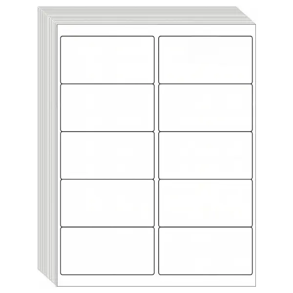 2x4 inch Shipping Labels, 300 Labels per Pack, Laser/Inkjet Compatible, Self-Adhesive
