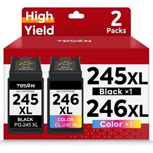 245XL 246XL Ink  Replacement for  PG-245XL CL-246XL PG-245 245 246 XL Combo Pack for PIXMA MX490 MG2525 MG2522 MG3022 TS202 MX492 TR4520 TS302 Printer Ink  (1 Black,1 Color )