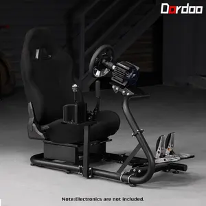 Dardoo Racing Simulator Cockpit Stand with Black Seat Fit  G920 G29 G923.Not Include Wheel Handbrake Shifter and Pedals
