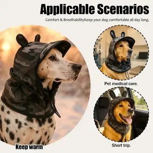 Dog Sun Hat Breathable Mesh Design Outdoor Pet Accessory, UV Protection Dog Headwear for Walks & Playtime, Stylish Lightweight Canine Cap