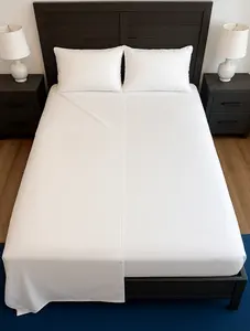 Butterfly Sheet System - Prevents Cover Hogs - Patent-Pending Connected Flat & Fitted Sheet Design - King