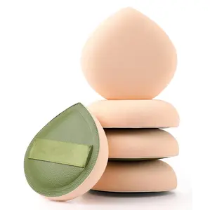 5Pcs Makeup Sponge Set for Foundation Concealer & Powder Latex Free Blender Sponges for Natural Easy Makeup Soft Long-lasting Beginner-friendly Green Medium