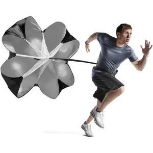 Running Speed Chute Resistance Parachute 56 inch Powerchute Umbrella  Sprint Power Soccer Trainer for Runner, Football, Soccer Drilling
