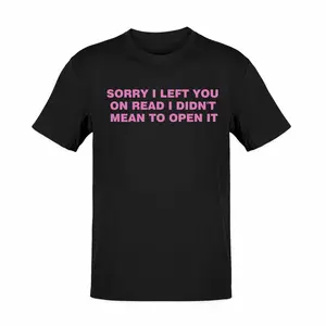 Janiece Shop Left On Read Funny Meme Unisex T-Shirt S-3XL Made By USA Fast Delivery