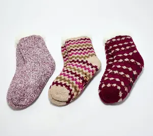 MUK LUKS Set of 3 Aloe Infused Cozy Tall Cabin Socks MUK LUKS Set of 3 Aloe Infused Cozy Tall Cabin Socks