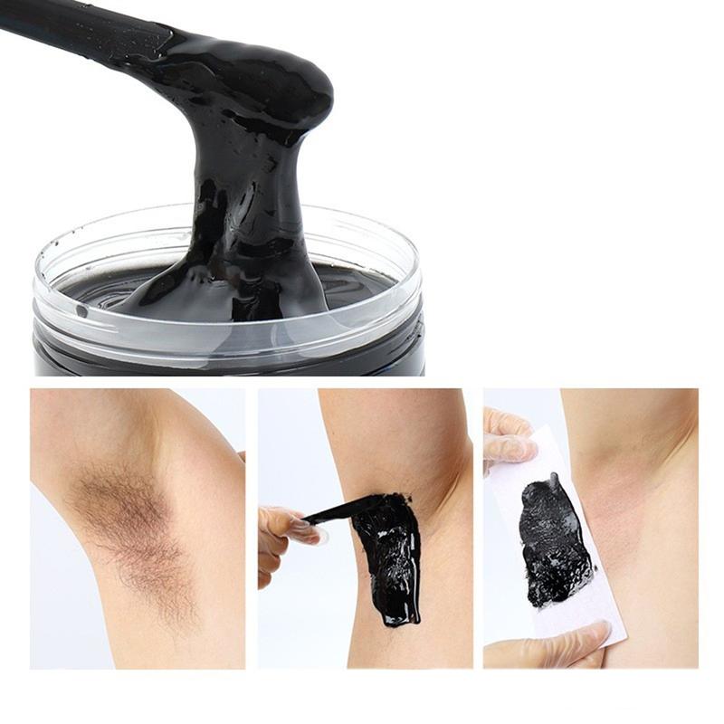 Sugar Waxing Kit, Clean & Easy Charcoal Honey Hair Removal Wax for Personal at Home & Professional at Salon Use, All Skin Types Wax Kit For Women Bikini Face Arms & Legs, Gentle Sugaring Kit - 10.6 oz, 0.66lbs, 300g/Can