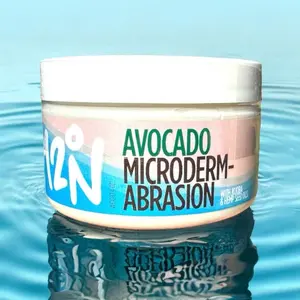 Avocado Microdermabrasion Face & Body Scrub with Jojoba and Hempseed Oil - All Natural Skincare for Smoothing and Nourishing Skin Body Care Pack Cleanser Exfoliant Cleansing Clear Exfoliate