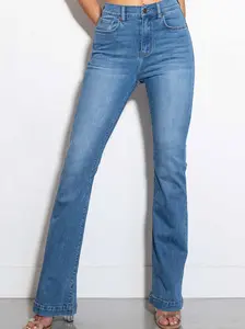 [EP5177] High-Rise Heart Back Bootcut Jeans