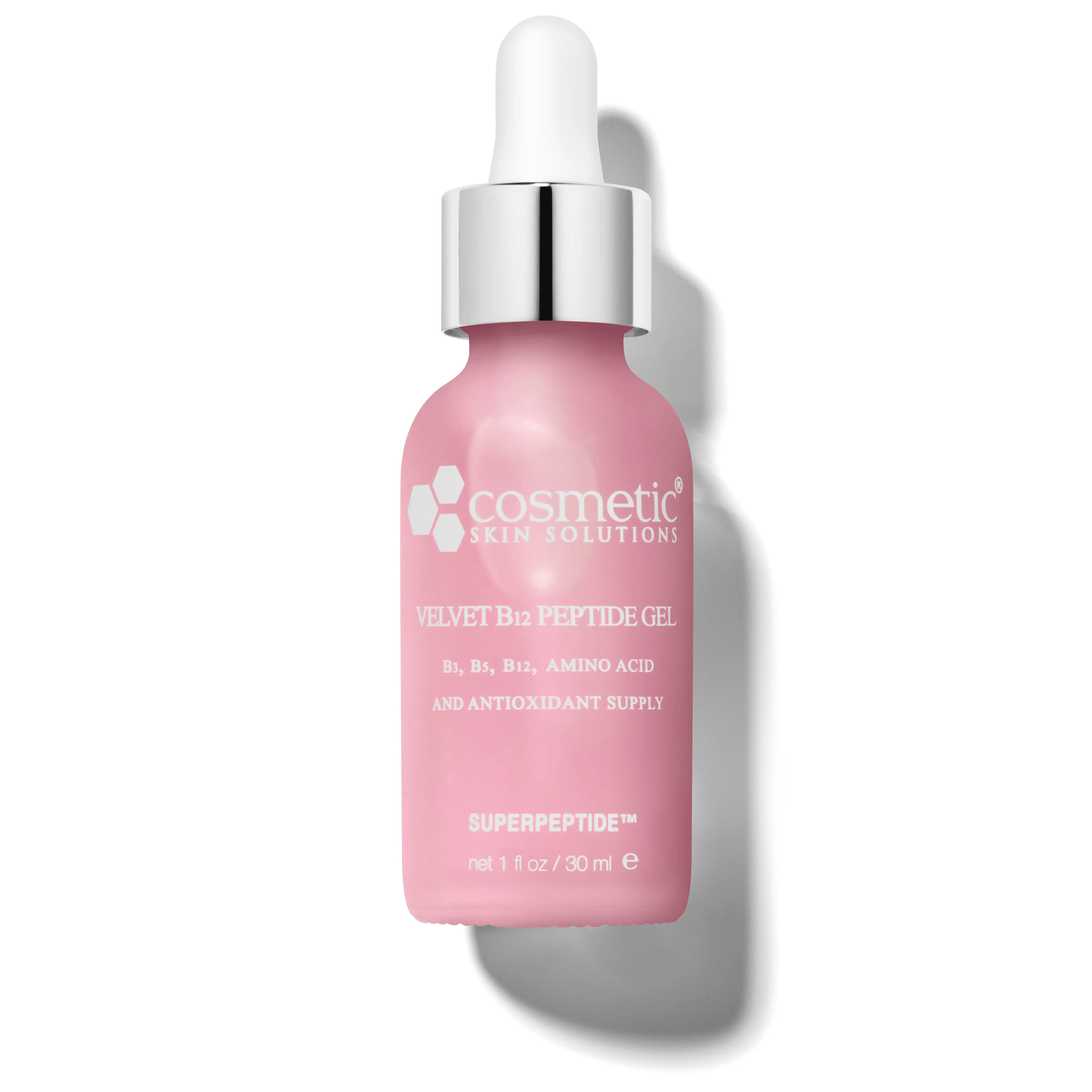 Velvet B12 Peptide Gel | Vitamin B12, Niacinamide (B3), Panthenol (B5), Amino Acids & Peptides | Hydrating Facial Gel for Soft, Smooth, Glowing-Looking Skin